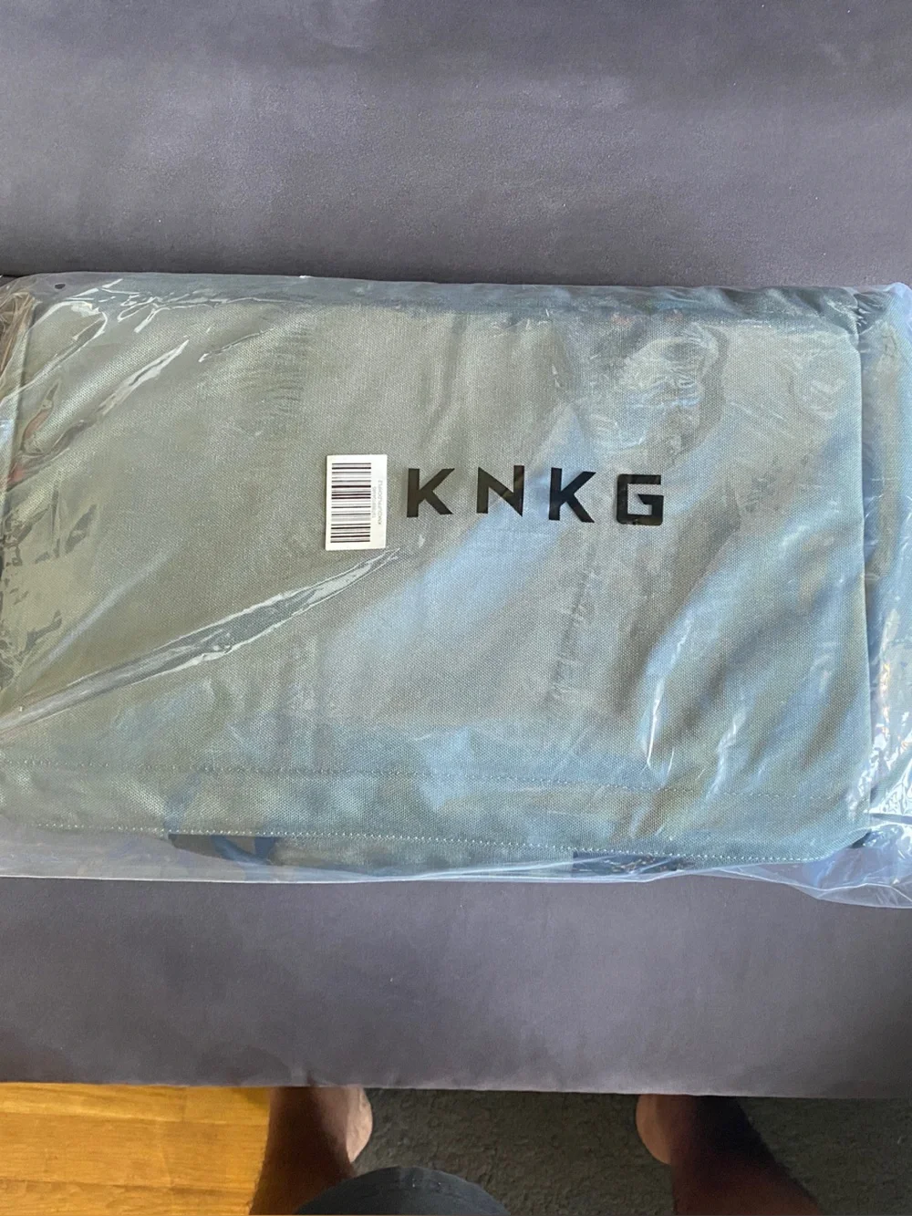 KNKG gray duffel